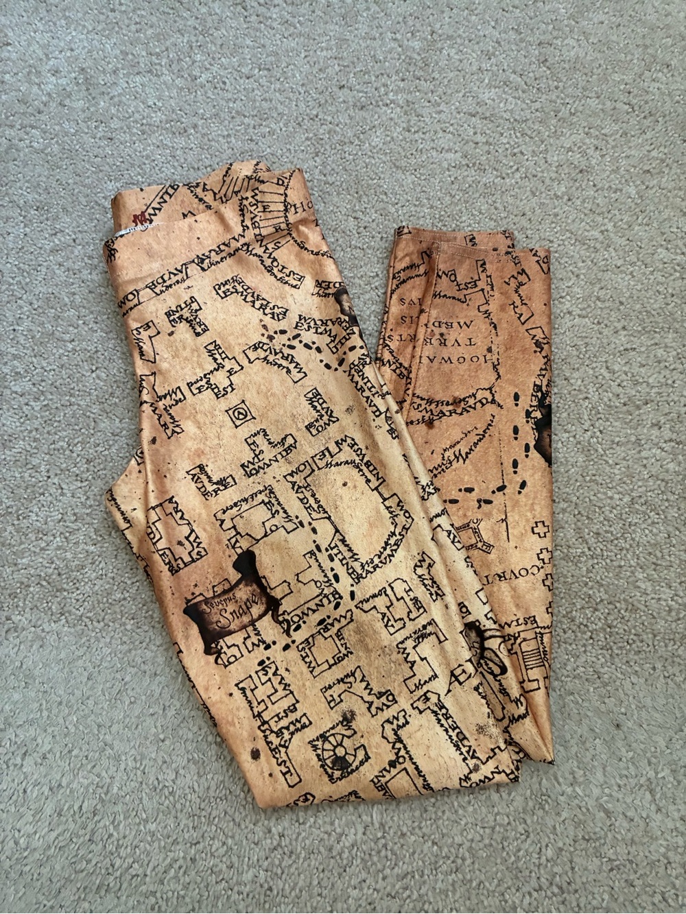 Blackmilk Harry Potter Marauder's Map leggings